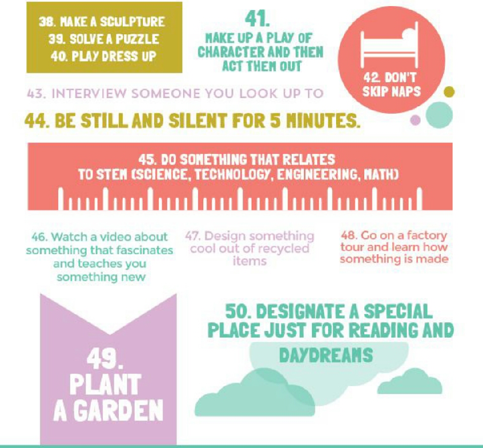 50 Ways To Keep Your Kids Creative!