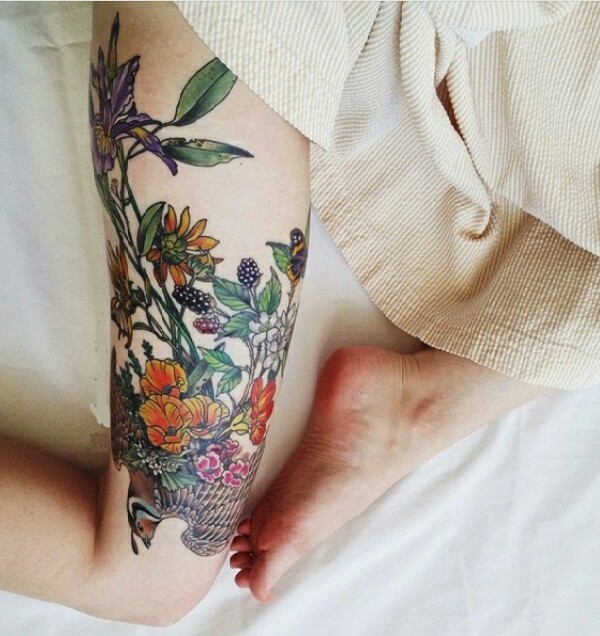 Sexy Thigh Tattoos And Designs For Women! 