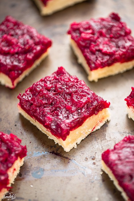 Leftover Cranberry Sauce? Make Cranberry Shortbread Bars