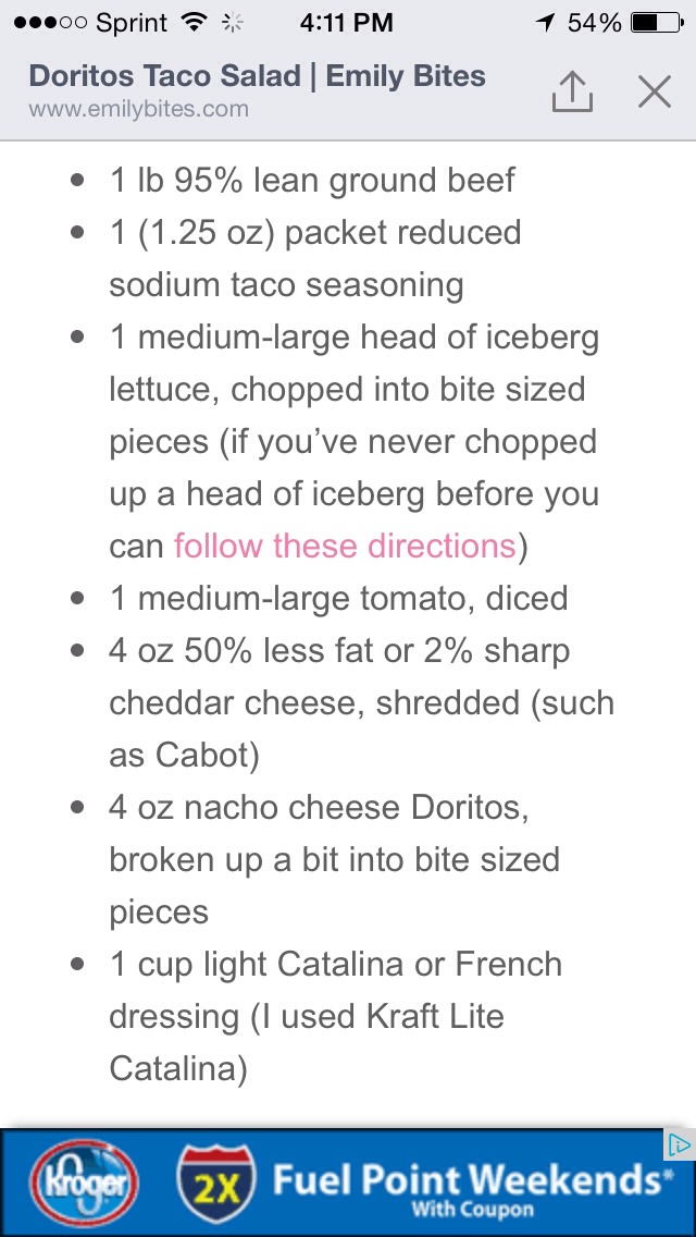 Doritos Taco Salad

