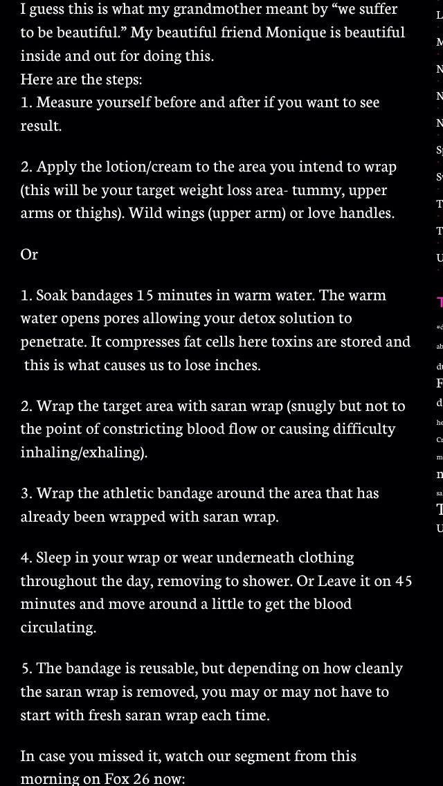 Lose Weight! Make Your Own Body Wraps