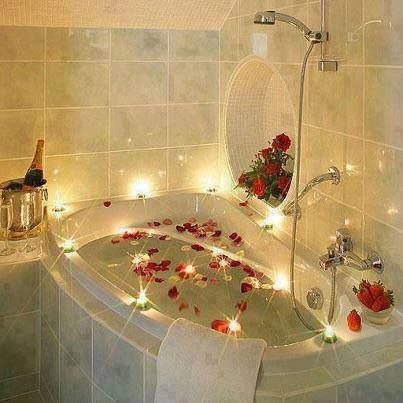 Treat yourself to a luxurious bath. Try bathing in goat milk if possible for better results 