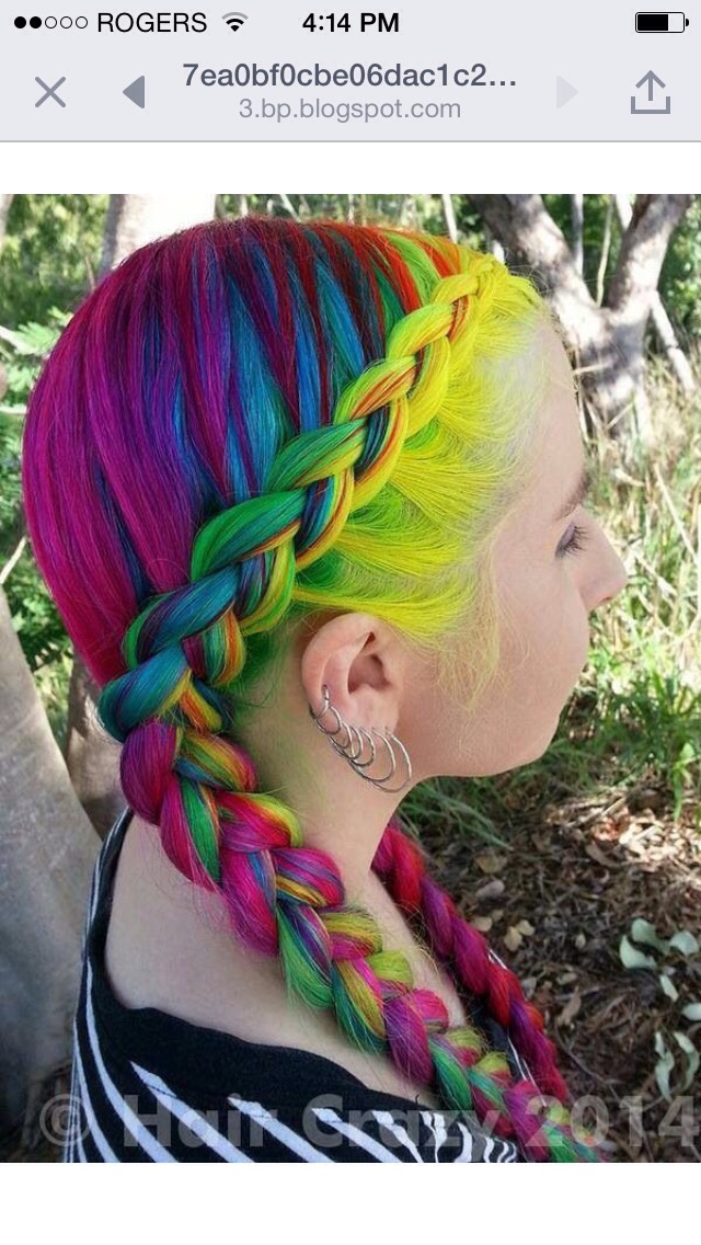 Rainbow Hair Colors 