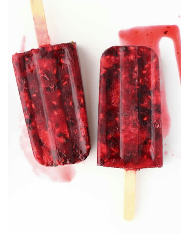 Berry Mint Ice Pops!!!