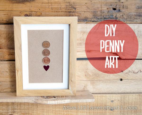 Framed pennies from the birth year of each of your family members.