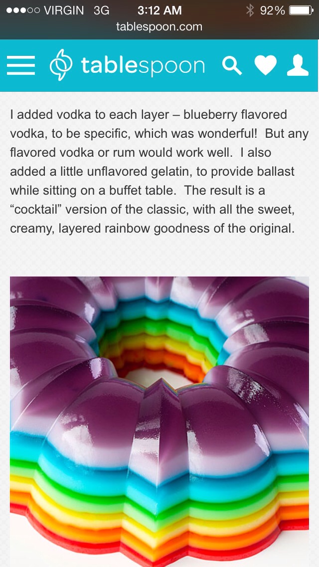 Jell-O shot Birthday Cake 