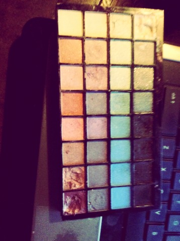 So I have this elf palette but the colors aren't that pigmented