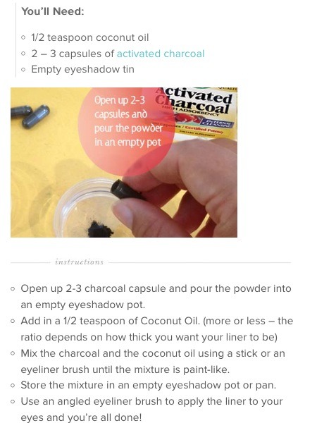 Homemade Natural Eyeliner