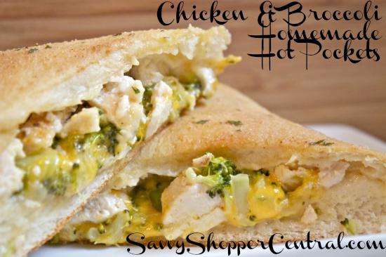 Chicken & Broccoli Homemade Hot Pockets
