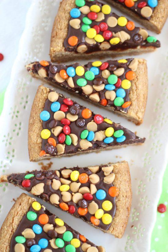Chocolate Peanut Butter Cookie Pizza
