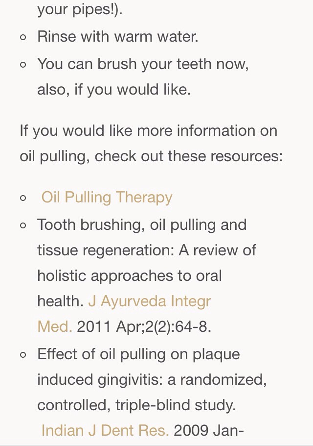 What is Oil Pulling??