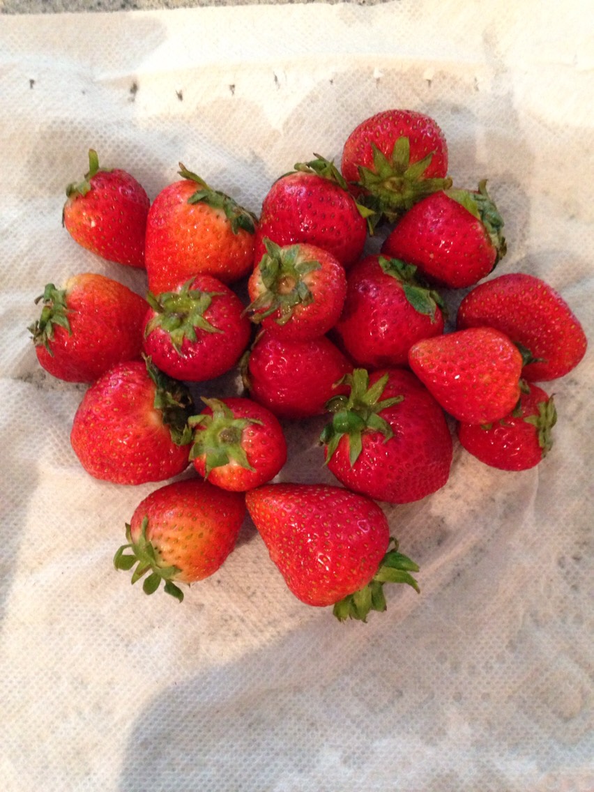 Clean and wash your strawberries