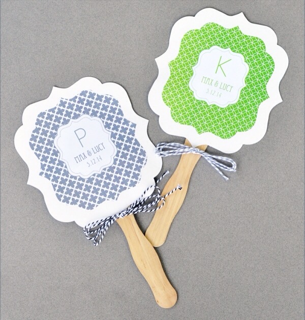 Hand out paper fans as your guests arrive and they can stay cool during the ceremony and reception, while also having something to take home. You can buy custom-made fans with your photo or names and the date on them, or you can hand out fans that match your color scheme.