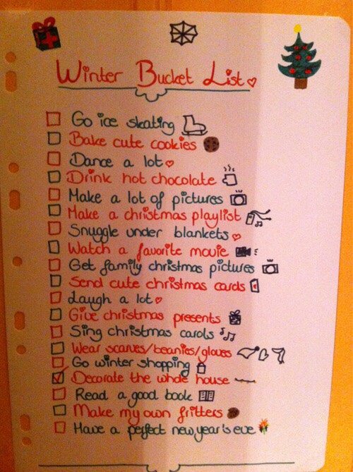 WINTER BUCKET LIST|2015-16