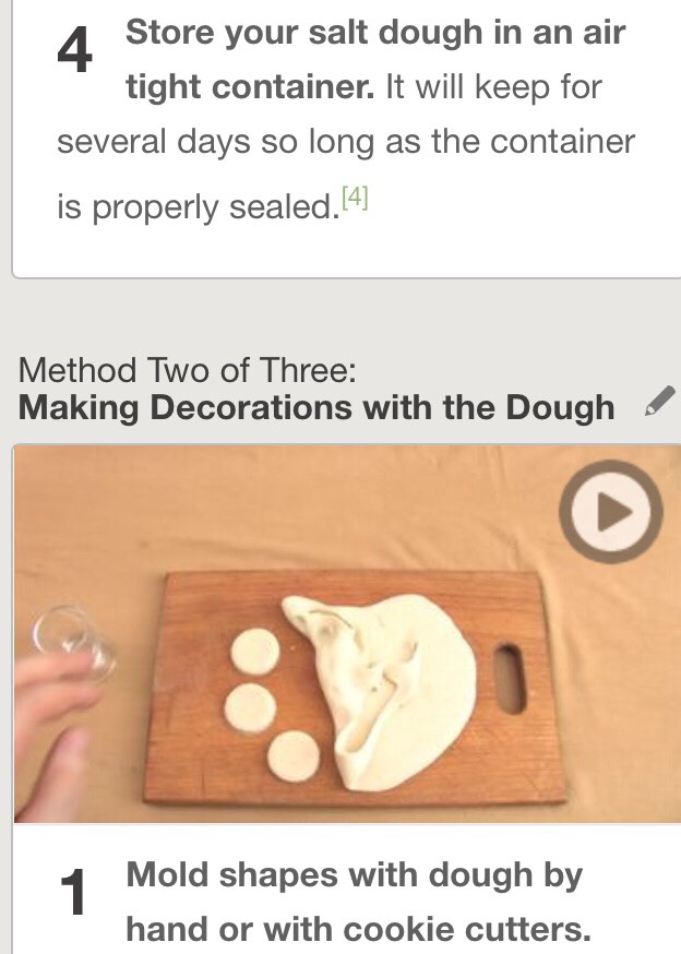 D.I.Y Salt Dough ornaments