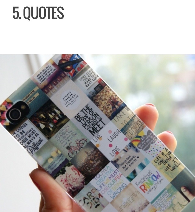 For this, you can simply write a cute quote right on the case. Another option is to buy a clear case, write the quote on the inside or outer side of the case, and stick a fun backdrop on the inside. Definitely trying this one out.