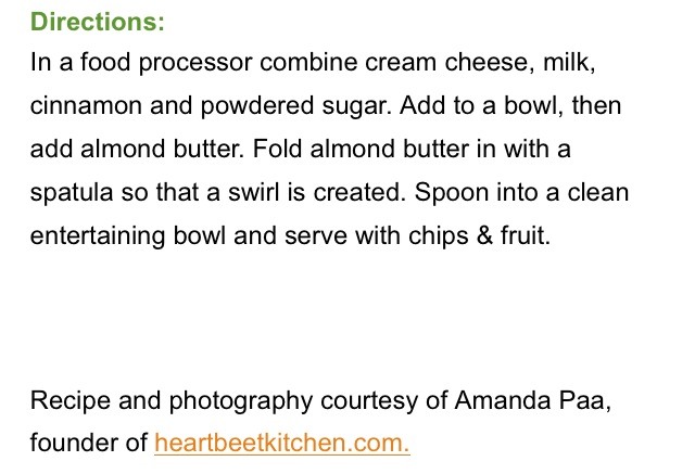 💗Cinnamon Almond Butter Swirl Dip!💗