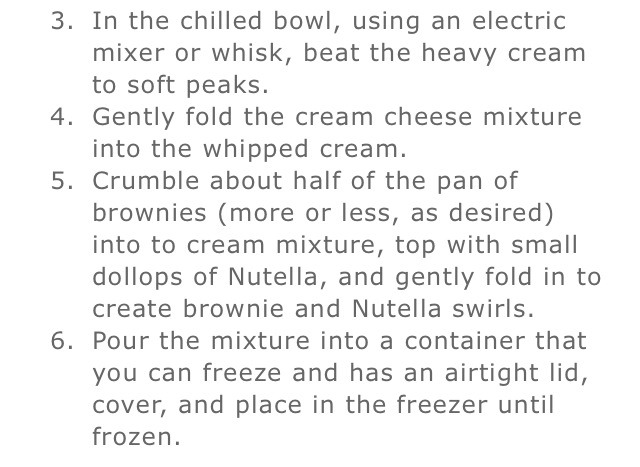✨ Delicious Nutella Brownie Cheesecake Ice Cream✨😋