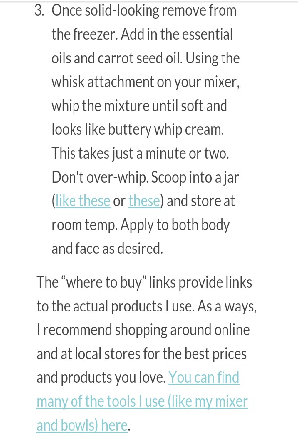 DIY Deep Conditioning Lotion!