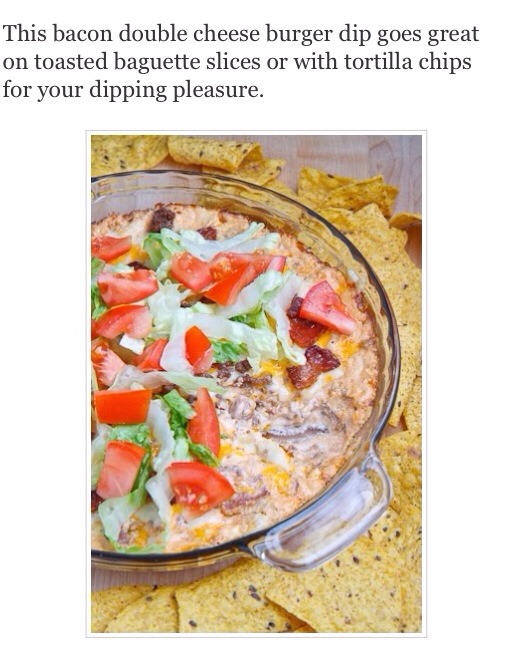 Bacon Double Cheese Burger Dip!!!