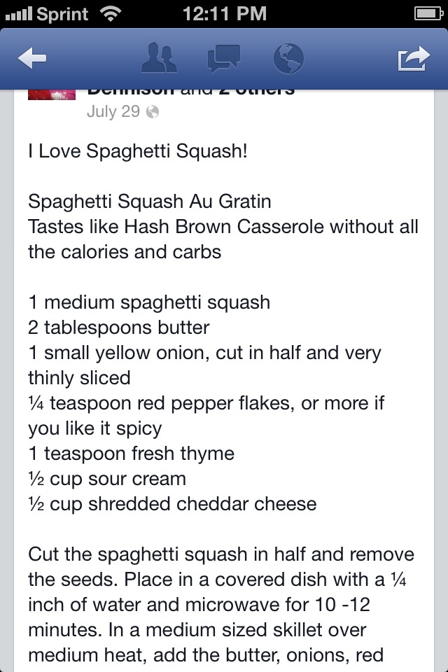 Spaghetti Squash Casserole 