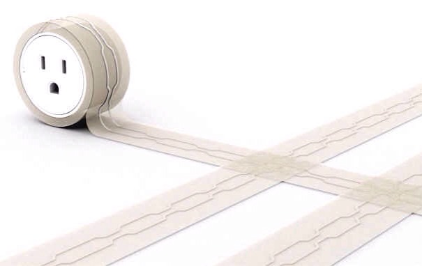 9. This extension cord, which is flat and sticky like tape so no one will trip over it.