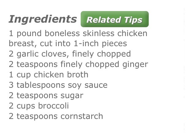 Chicken And Broccoli Stir