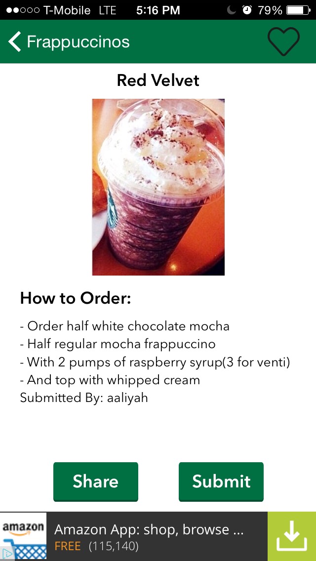 Secret Starbucks Drinks