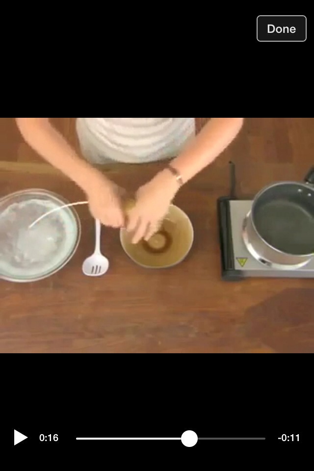 Step four: remove from ice water and place in empty bowl