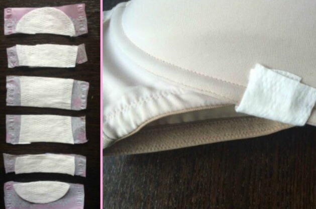 UNDERWIRE PROTECTION
You don't have to get a new bra right away if you start to feel a poke from your underwire. A maxi pad can provide great underwire protection. Just cut a pad into strips and affix one over the broken underwire.