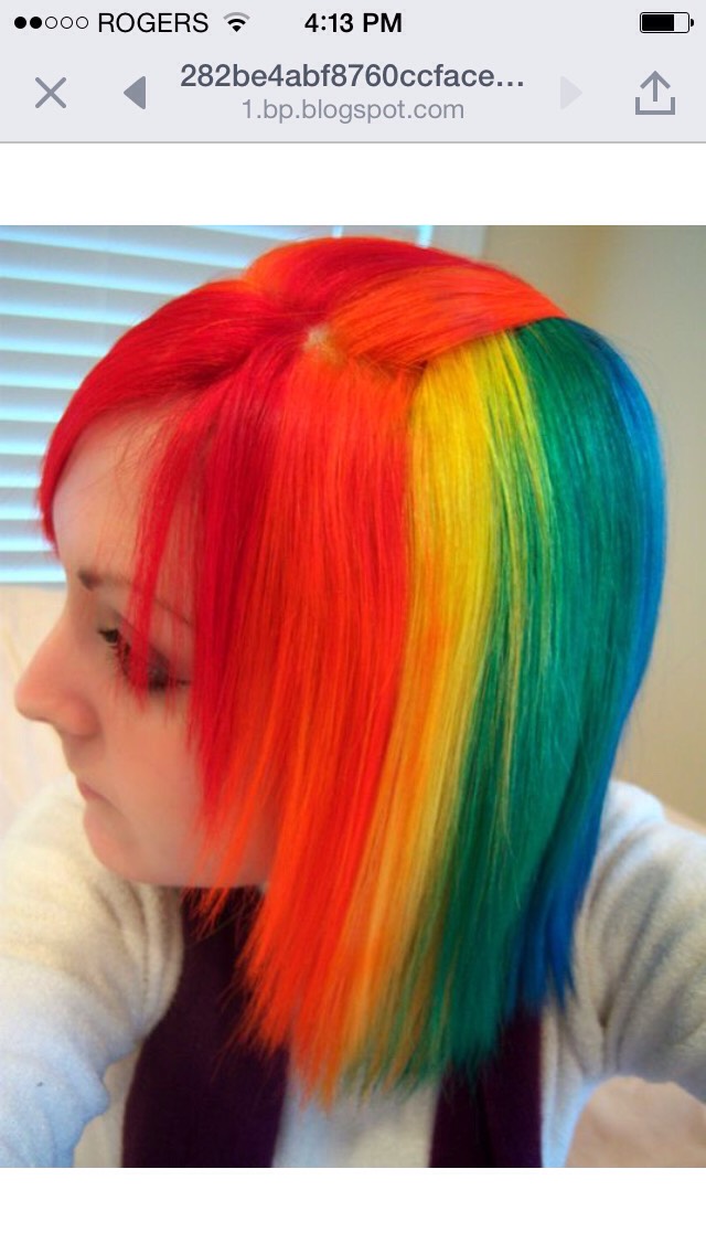 Rainbow Hair Colors 