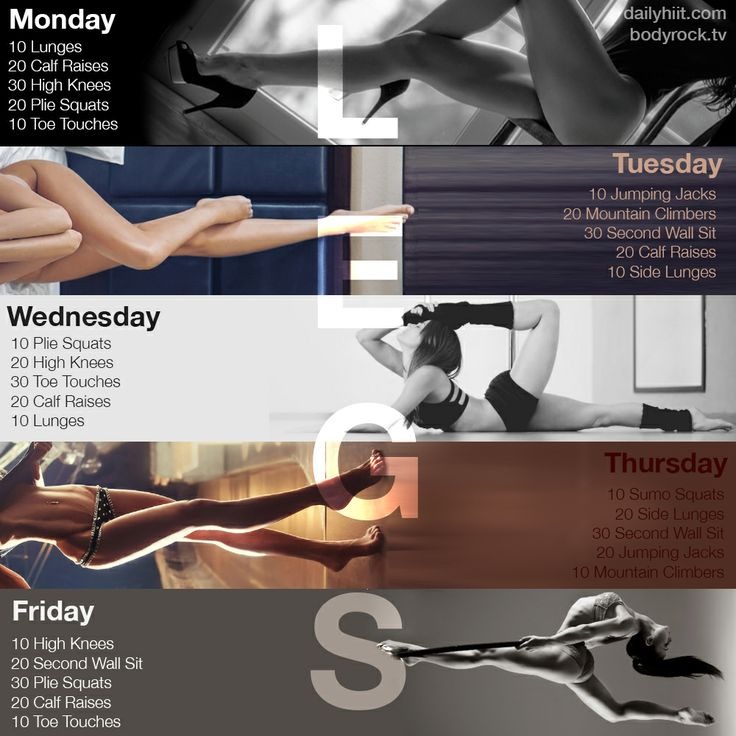 ⚡️✨6 Different 5 Days A Week Workouts To Start Trying Now✨⚡️