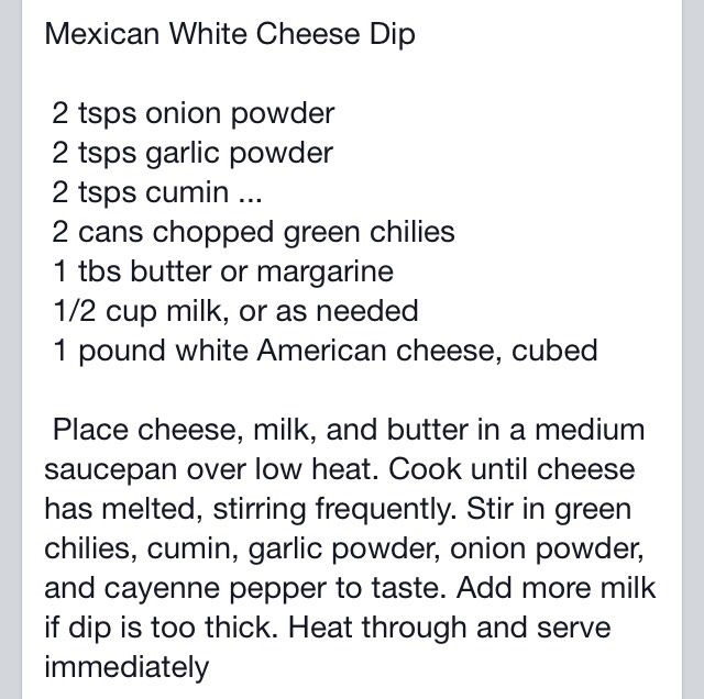 Restaurant Mexican White Cheese Dip! 