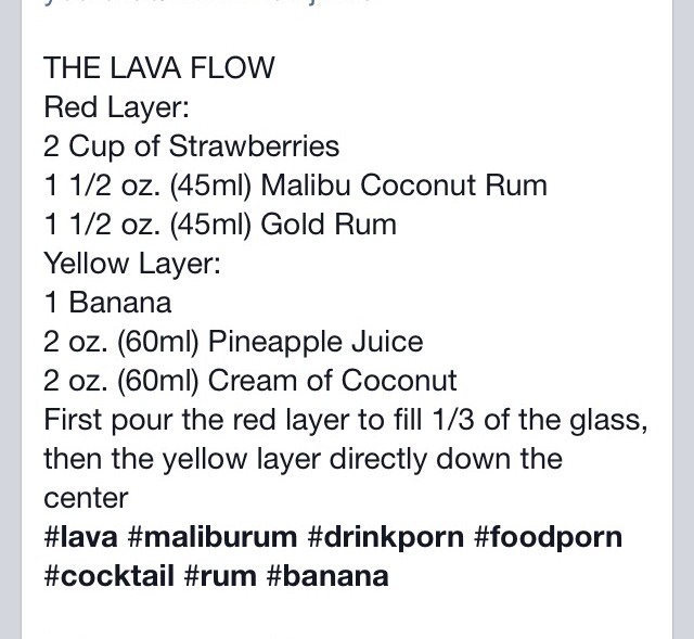 Make a Different LAVA FLOW Drink - Tipsy Bartender (VIDEO) 
