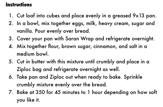 French Toast Bake!