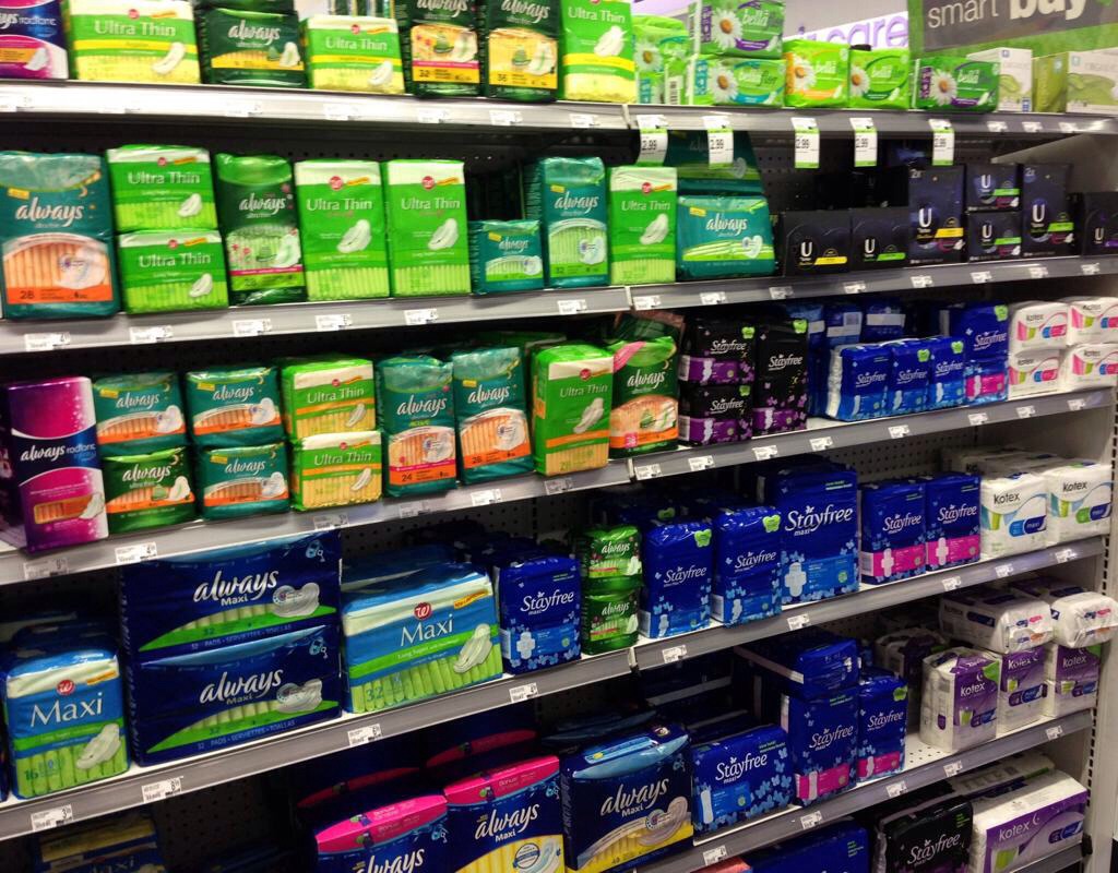 Pads, tampons, and liners. Never know when it will surprise you. Just take one of each.