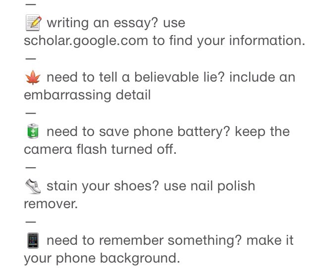 Life Hacks ❤️