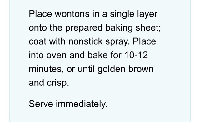 Crispy Baked Cream Cheese Wontons 