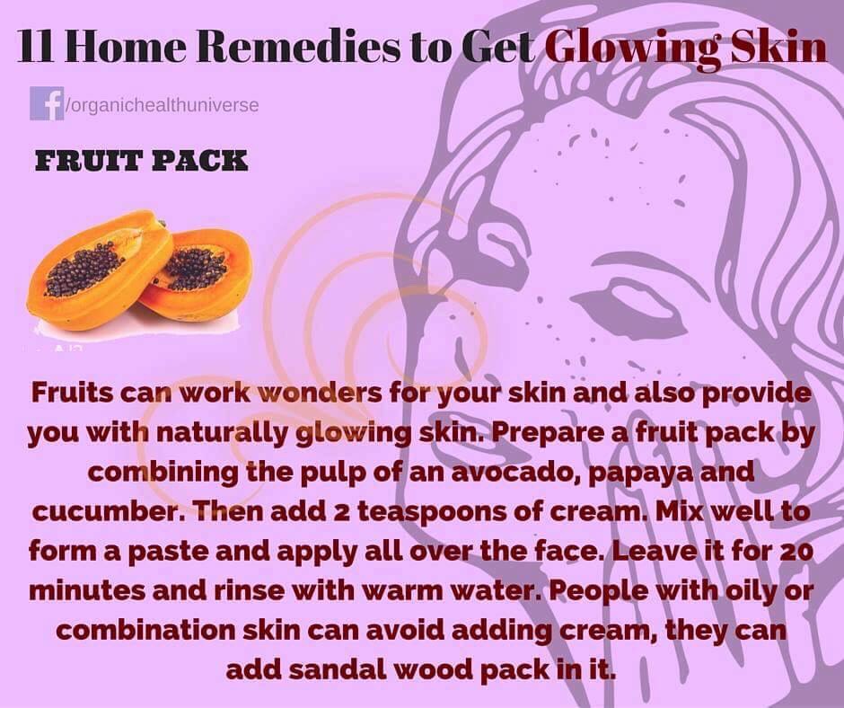 11 Home Remedies To Get Glowing Skin. 