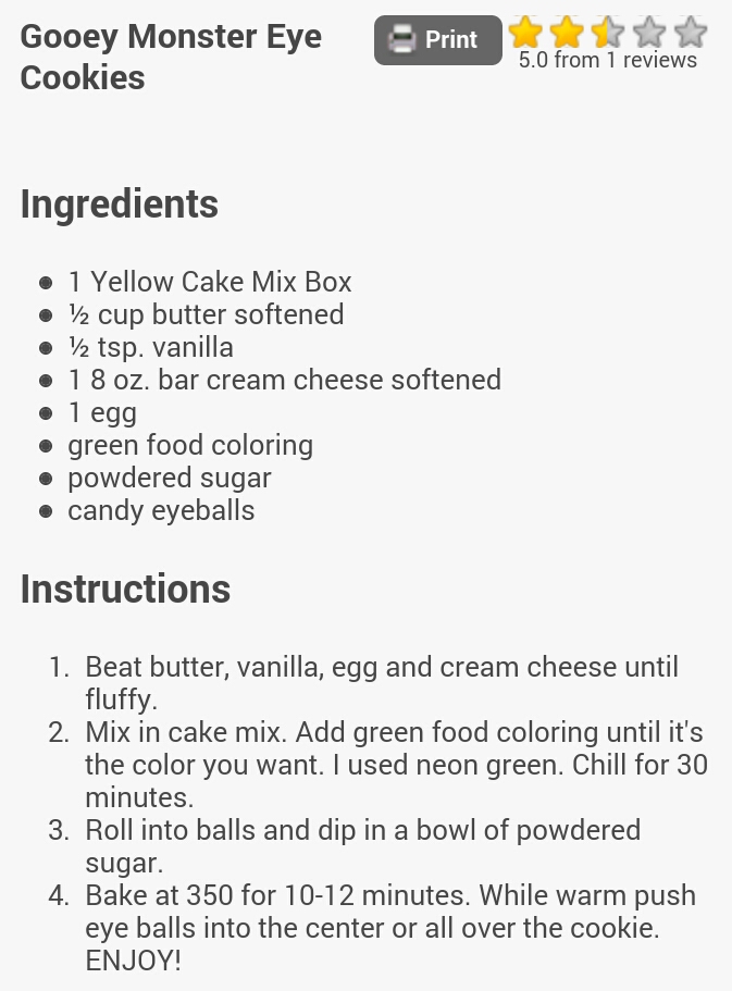 ULTIMATE OOYE GOOEY MONSTER EYE COOKIES