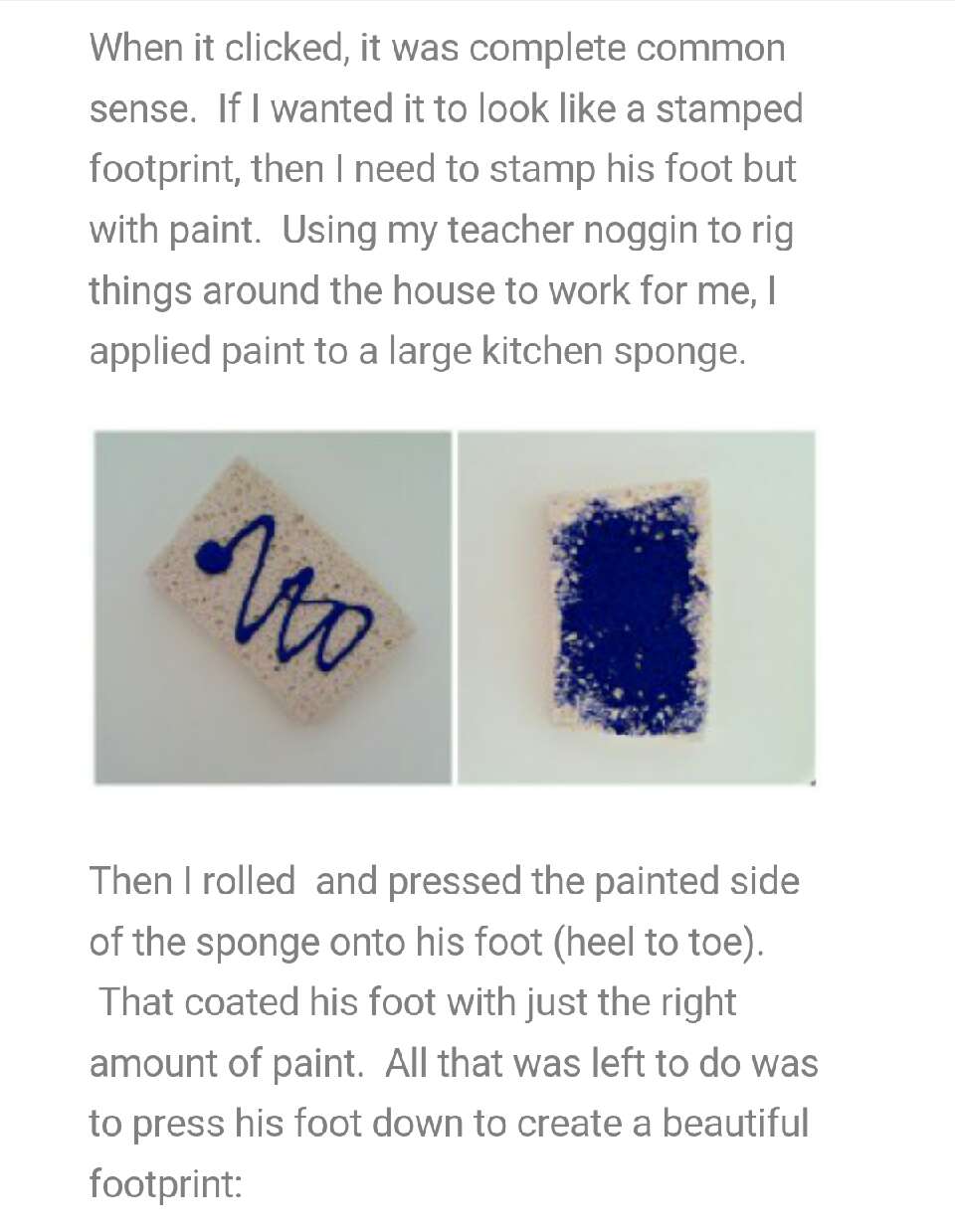 A Perfect Baby Footprint Every Time!