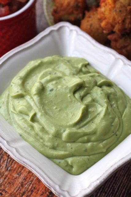 Avocado Fritters with Avocado Dipping Sauce