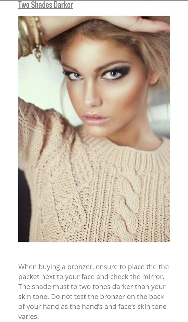 5 Simple Tips to Apply Bronzer Like a Super Model ✨