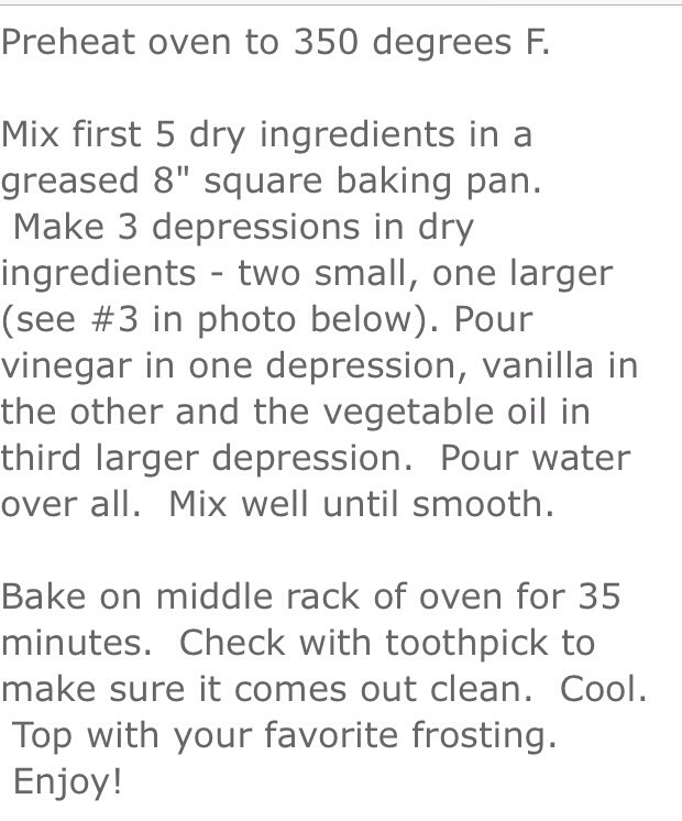 Crazy Wacky Cake! No Eggs, Butter Or Bowls!