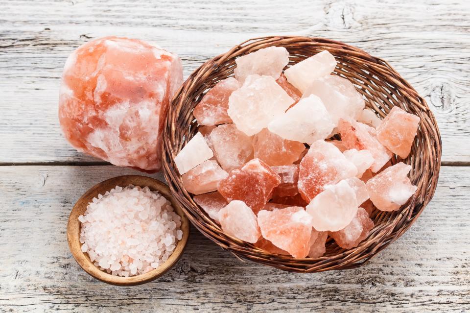 Pink Himalayan Salt Skin Benefits: Salt harvested from the Himalayan Mountains; can improve the texture, tone and appearance of your skin, it is also a powerful detoxing, it prevents muscle cramping, combats water retention, and it can decrease stress.