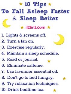 20 Top Tips For A Better Night's Sleep!