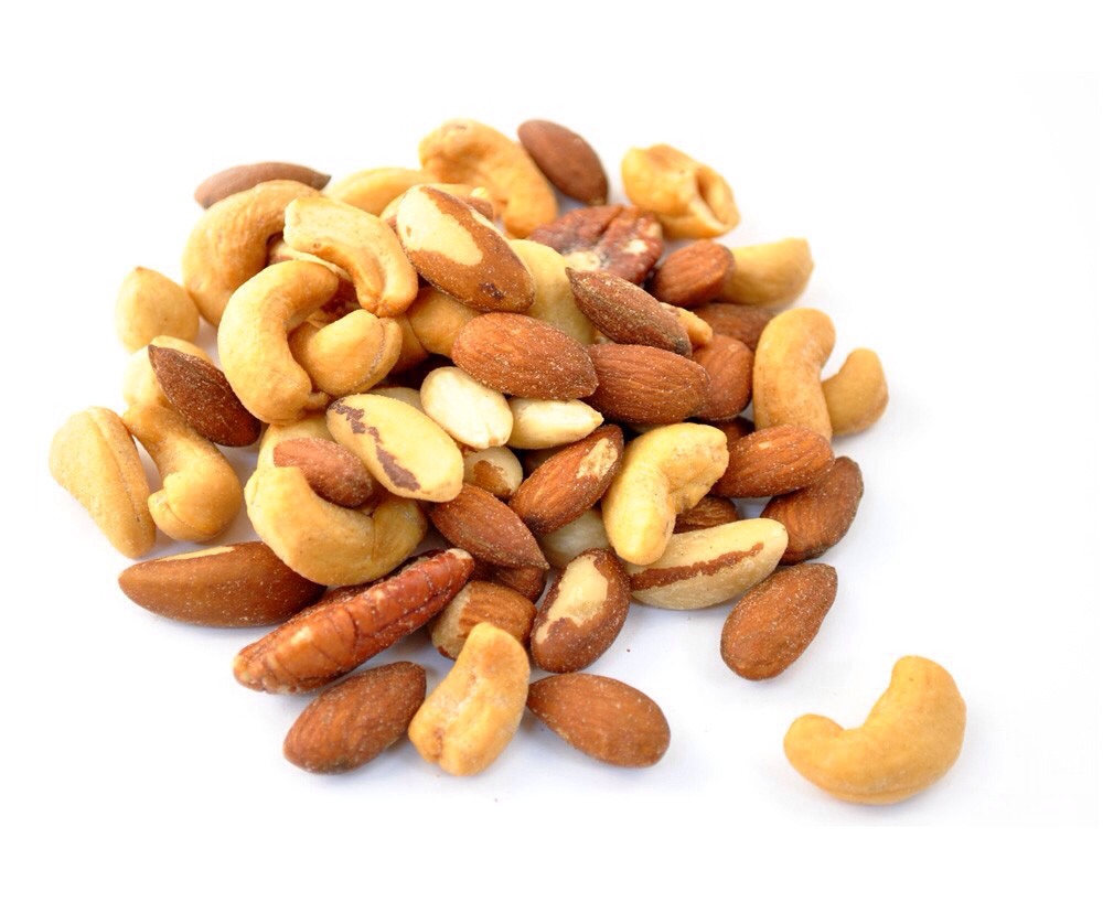Nuts. Trail mix is good too but opt for one with yogurt chips instead of chocolate. Especially almonds are good.
