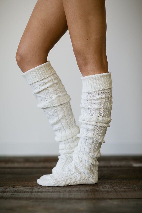 Wearing warm socks.