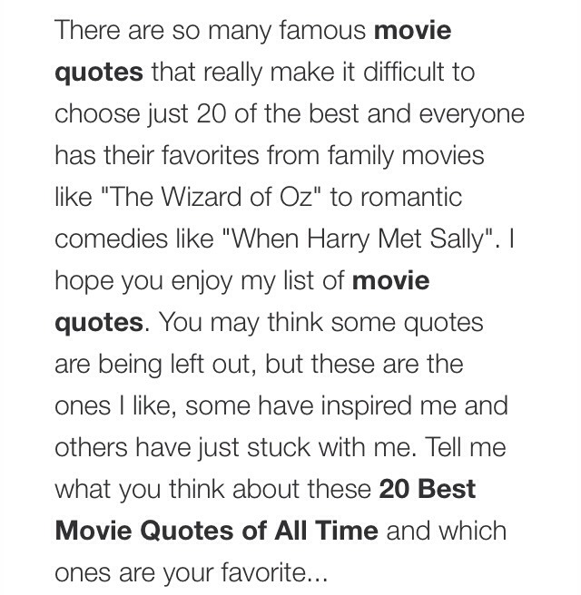20 Best Movie Quotes Of All Time!❤️