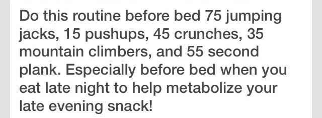 Before Bed Workouts👌